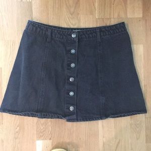 Forever 21 button down skater skirt
